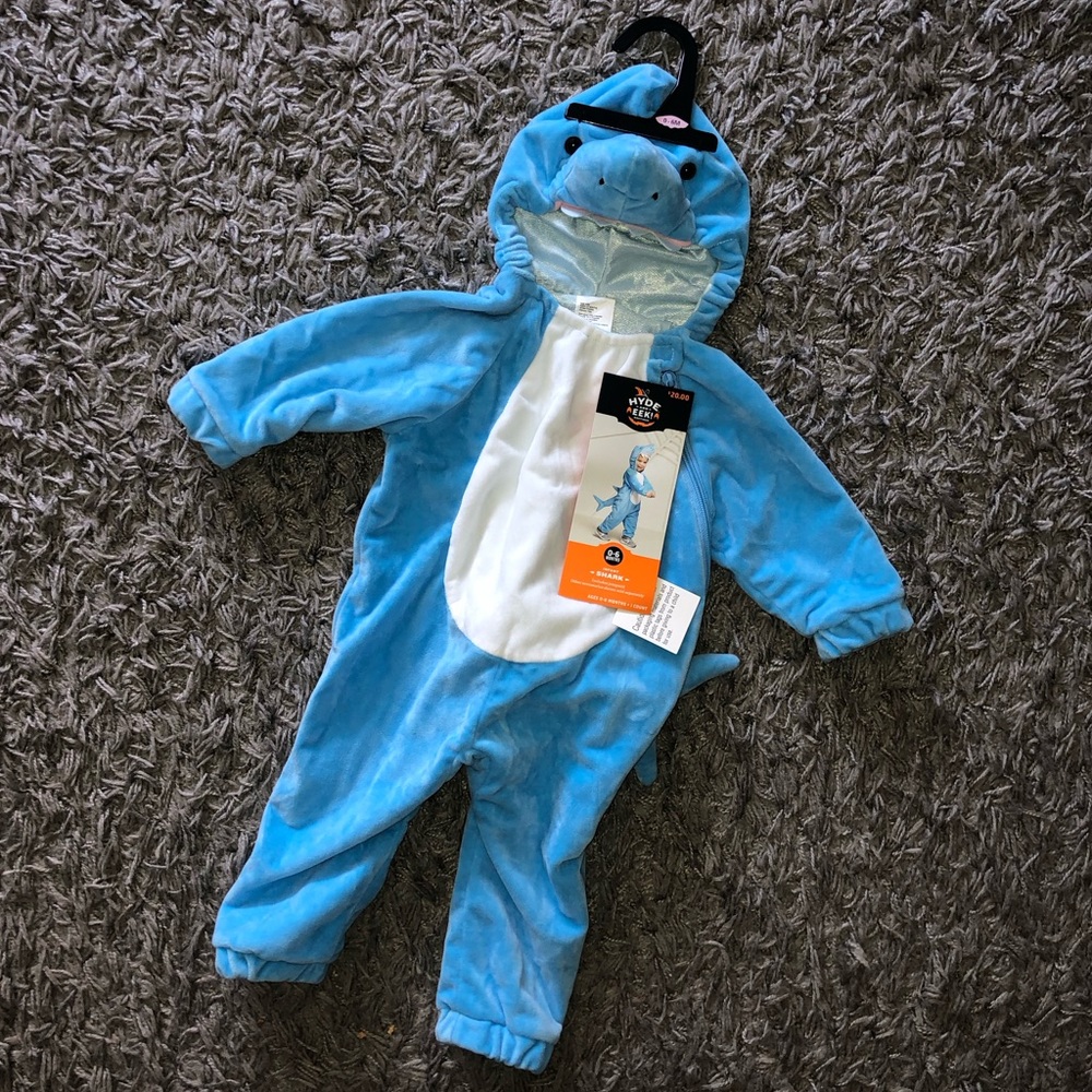 Hyde And Eek! Boutique Infant Shark Costume, 0-6 Months, New With Tags